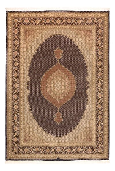Täbriz - 50 Raj Teppich 248x354cm - Perserteppich - dunkelbraun