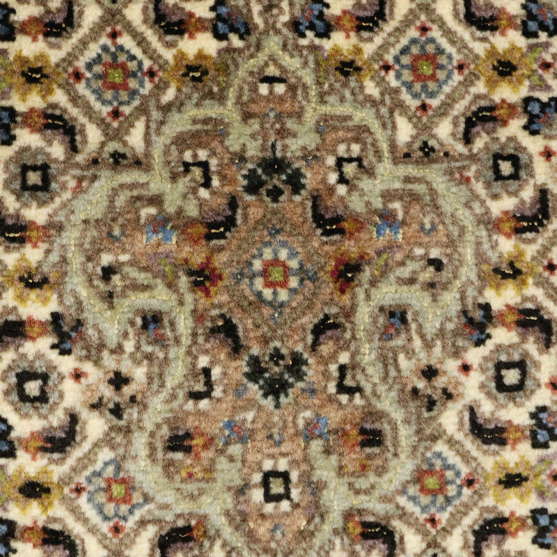 Täbriz - 50 Raj Teppich 101x152cm - Perserteppich - olivgrün