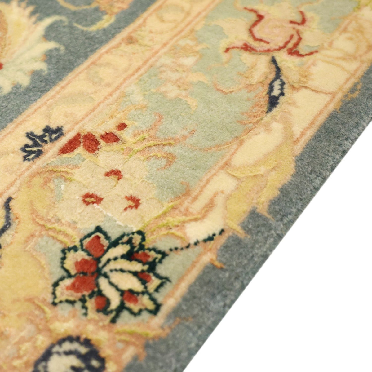 Täbriz Teppich 81x119cm - Perserteppich - hellblau
