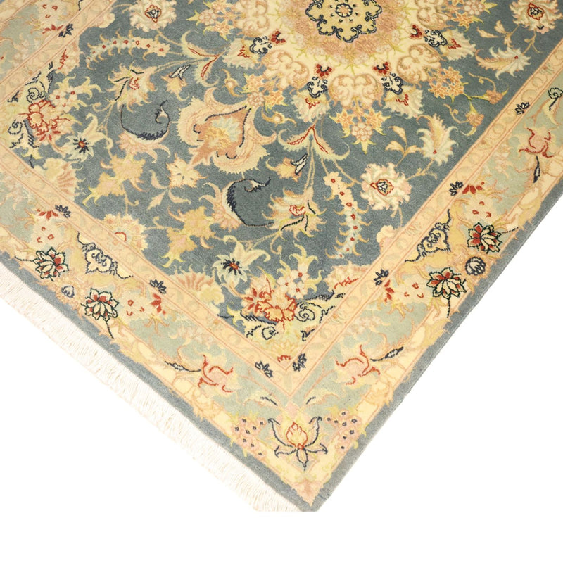 Täbriz Teppich 81x119cm - Perserteppich - hellblau