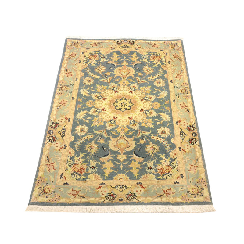 Täbriz Teppich 81x119cm - Perserteppich - hellblau