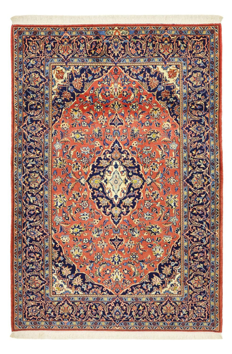 Keshan Teppich 112x160cm - Perserteppich - hellrot