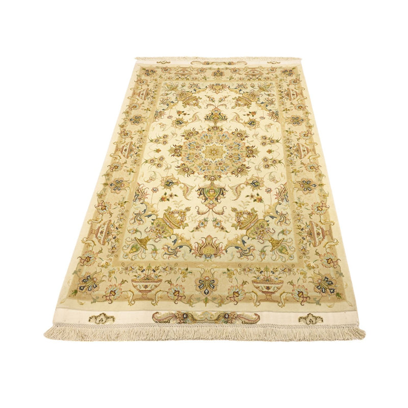 Täbriz - 60 Raj Teppich 98x159cm - Perserteppich - beige