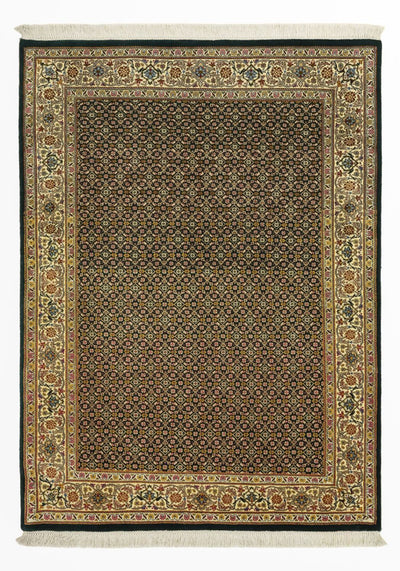 Täbriz - 50 Raj Teppich 106x144cm - Perserteppich - olivgrün
