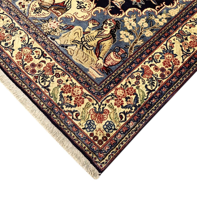 Täbriz Teppich 136x197cm - Perserteppich - mehrfarbig
