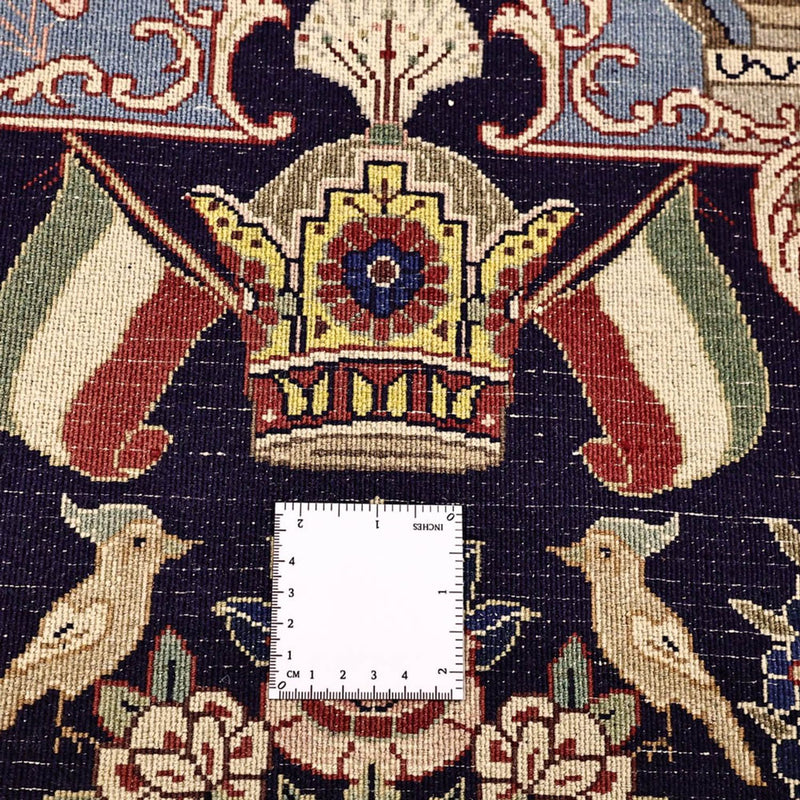 Täbriz Teppich 136x197cm - Perserteppich - mehrfarbig