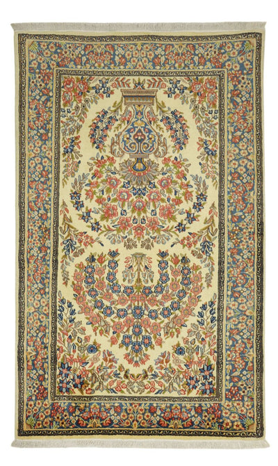 Kerman Teppich 94x156cm - Perserteppich - sand