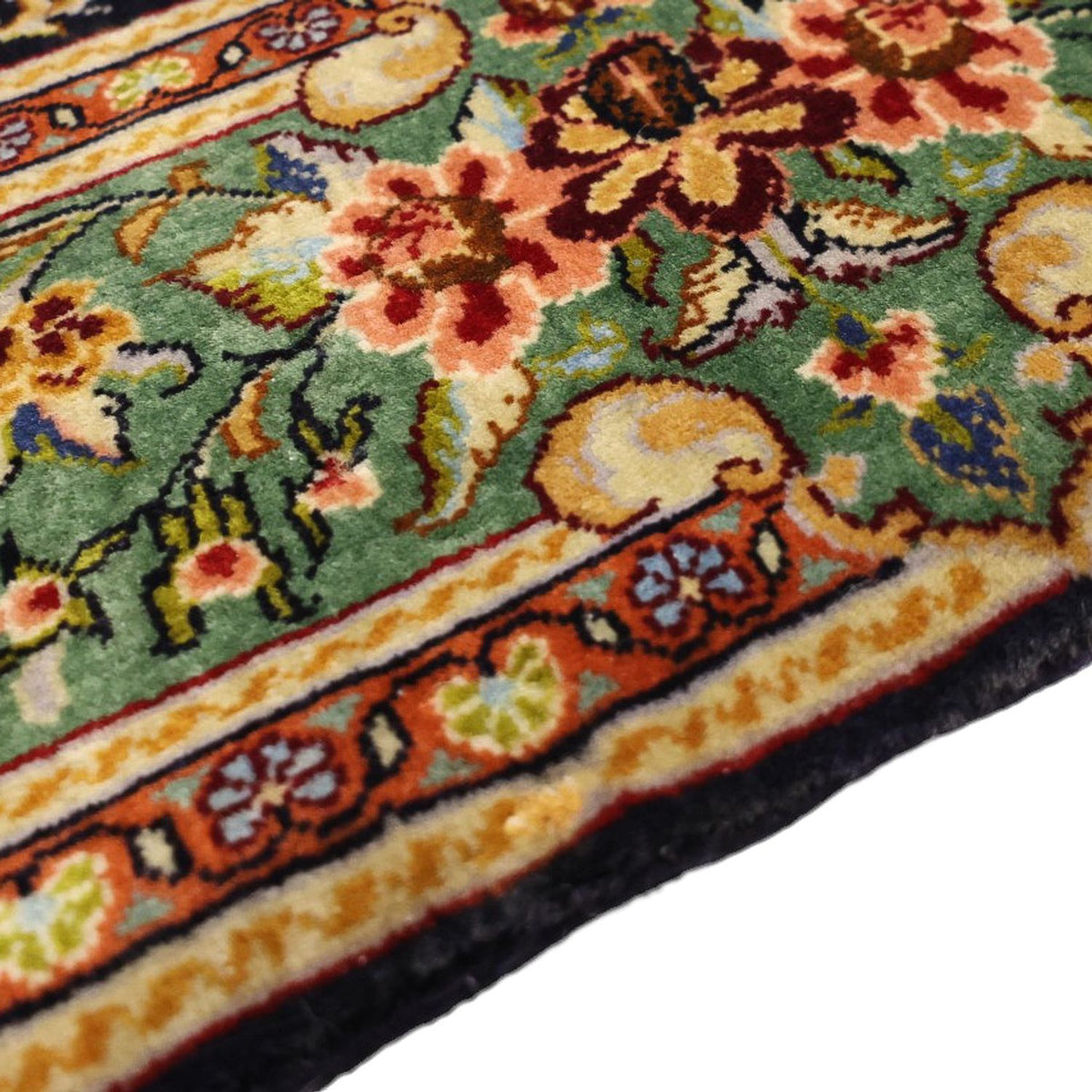 Sarough Teppich 102x161cm - Perserteppich - dunkelblau