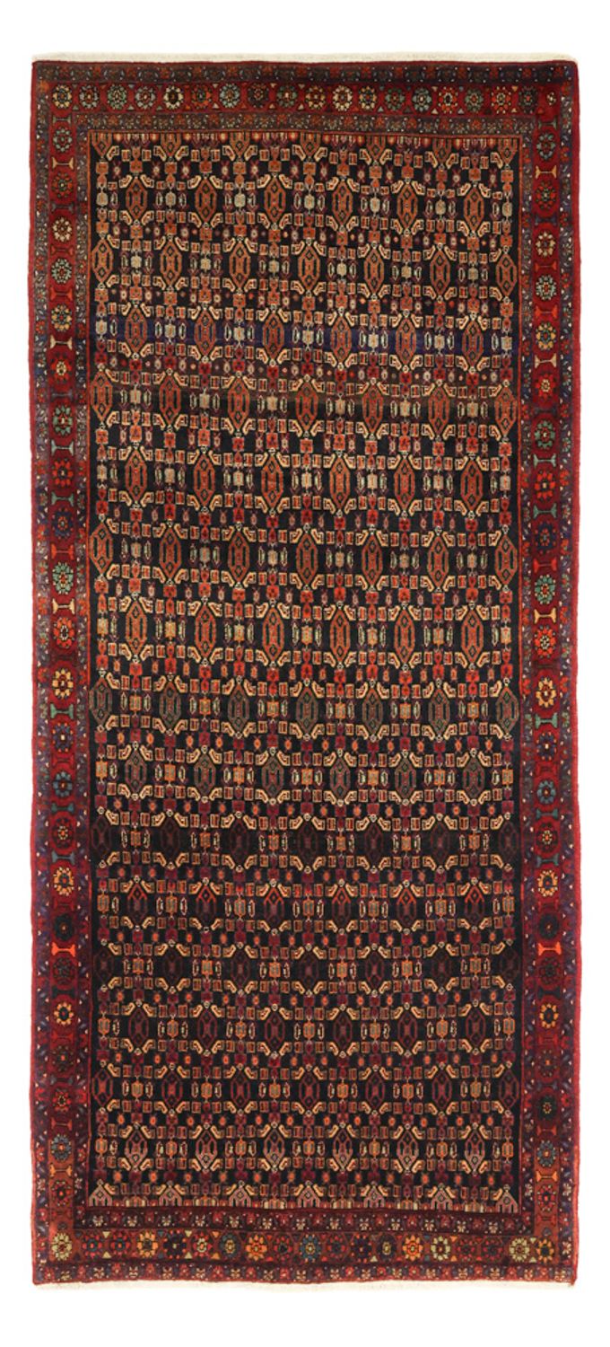 Hamadan Teppich 129x294cm - Perserteppich - dunkelrot