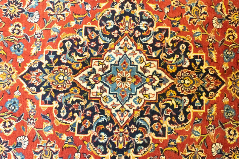 Perserteppich - Keshan 270 x 382 cm - orange