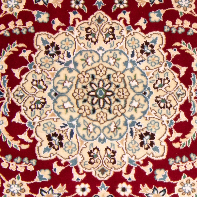 Nain - 9La Teppich 96x148cm - Perserteppich - dunkelrot
