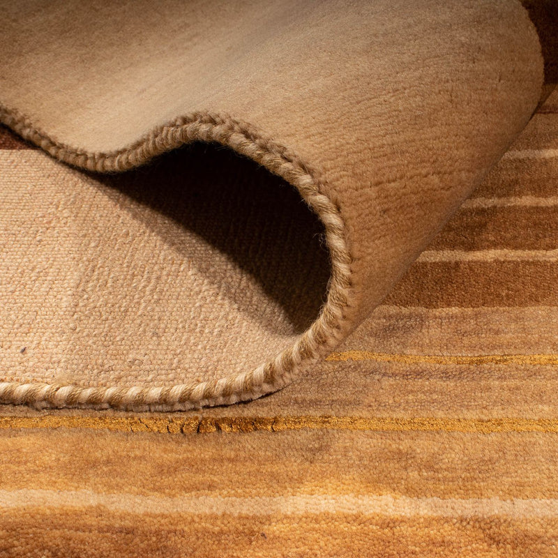 Gabbeh Teppich Softy 121x169cm - Wollteppich - hellbraun