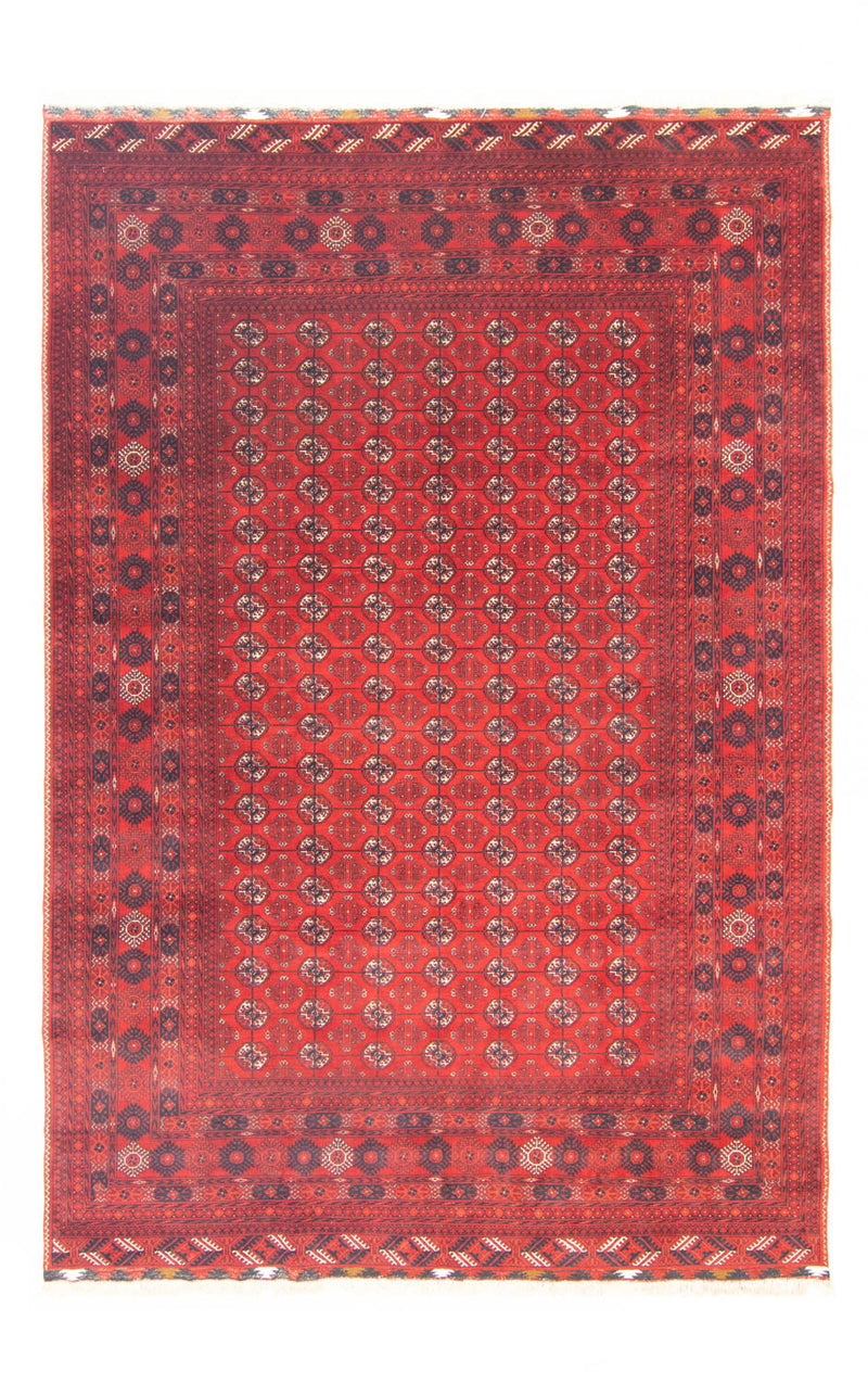Afghan Teppich - Buchara 200 x 298 cm - dunkelrot