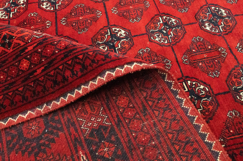 Afghan Teppich - Buchara 200 x 298 cm - dunkelrot