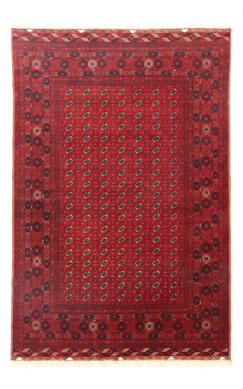 Afghan Teppich - Buchara 198 x 299 cm - dunkelrot