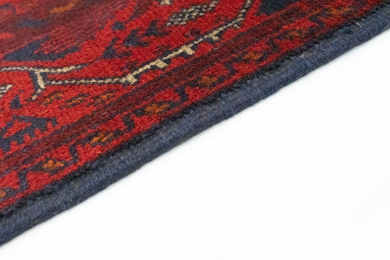 Afghan Teppich - Kunduz 86 x 299 cm - dunkelrot