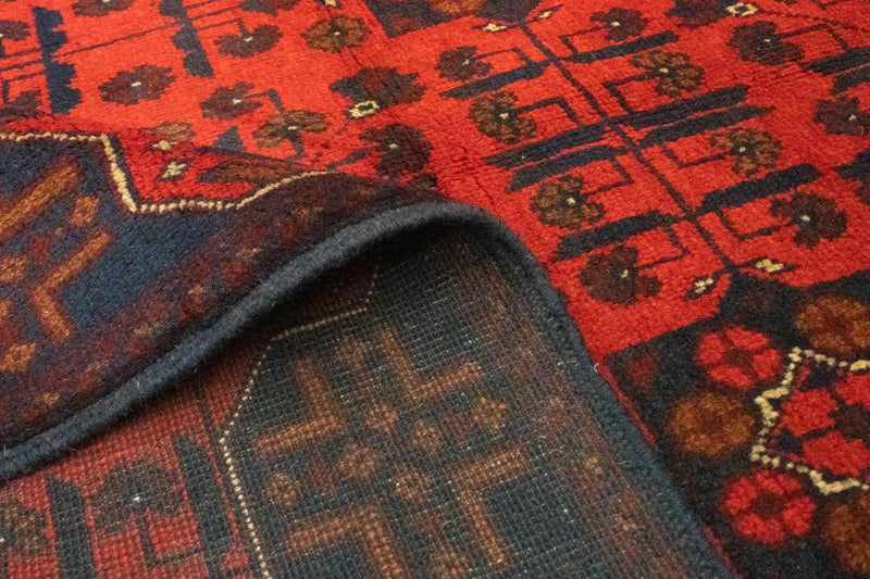 Afghan Teppich - Kunduz 121 x 191 cm - dunkelblau