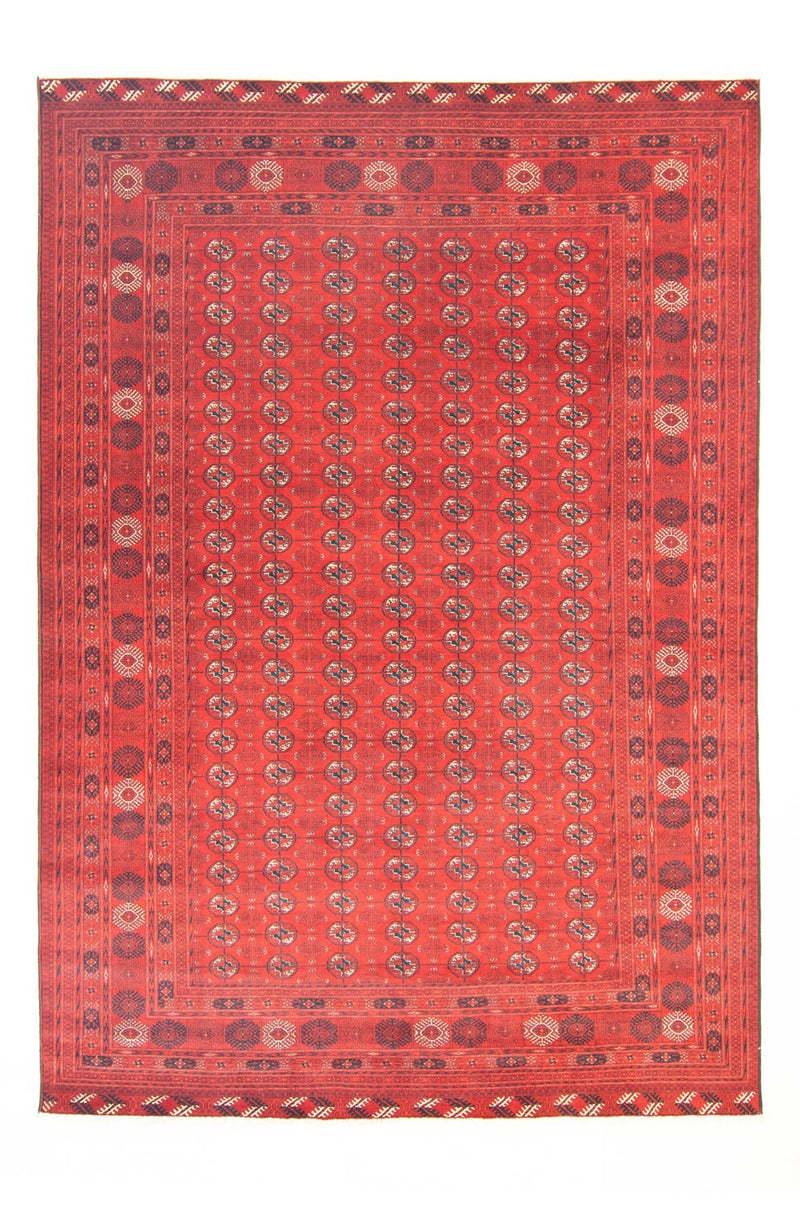 Afghan Teppich - Buchara 203 x 294 cm - dunkelrot