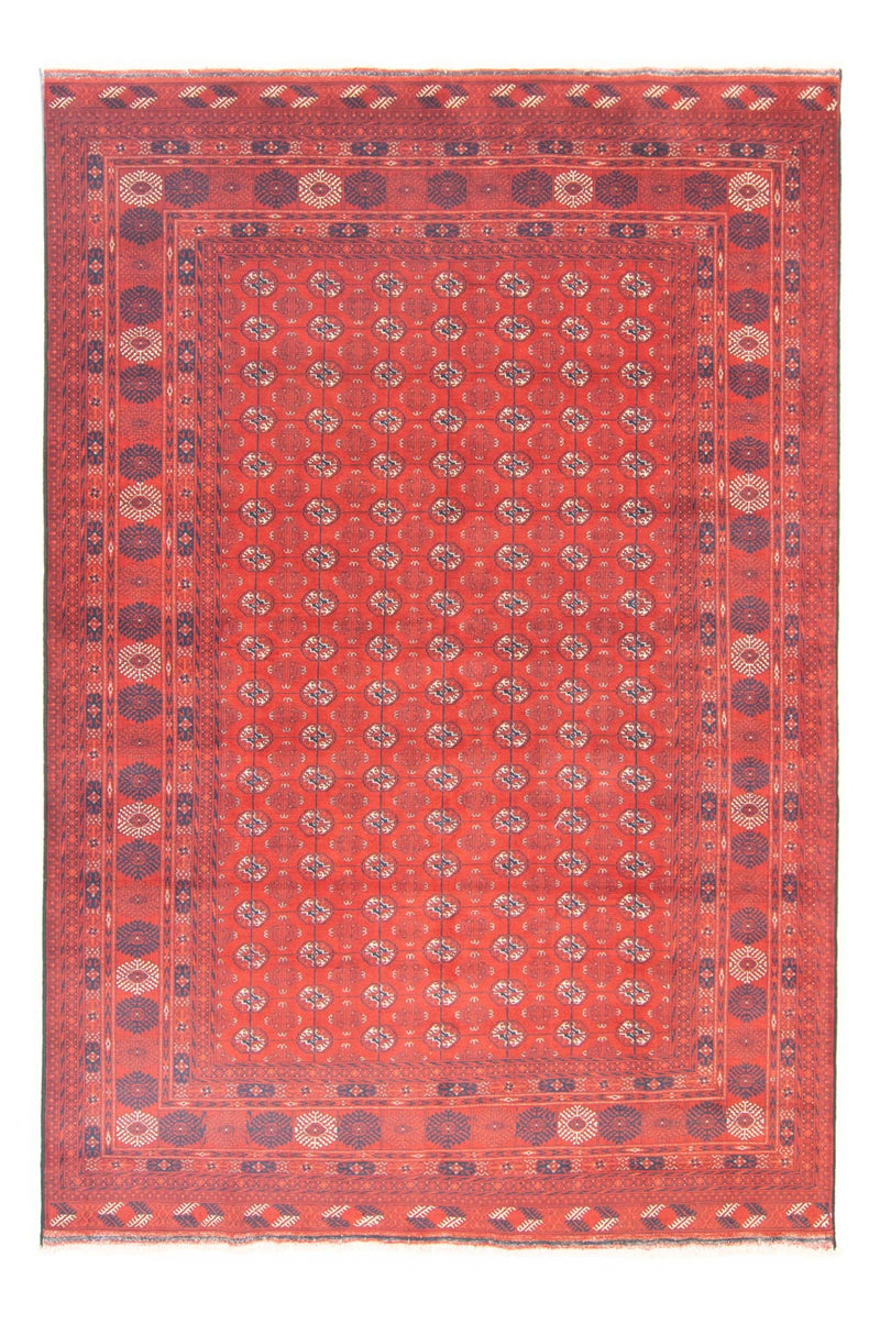 Afghan Teppich - Buchara 198 x 297 cm - dunkelrot