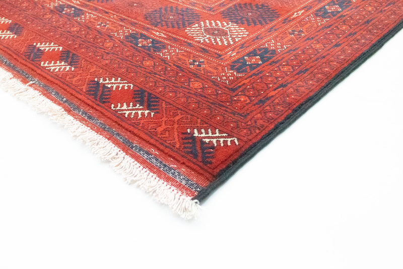 Afghan Teppich - Buchara 198 x 297 cm - dunkelrot