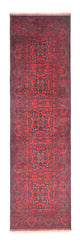 Afghan Teppich - Kunduz 80 x 290 cm - dunkelrot