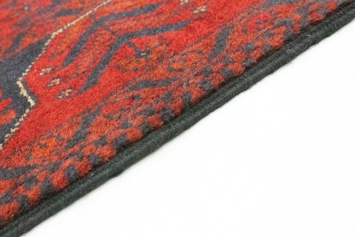 Afghan Teppich - Kunduz 77 x 296 cm - rot