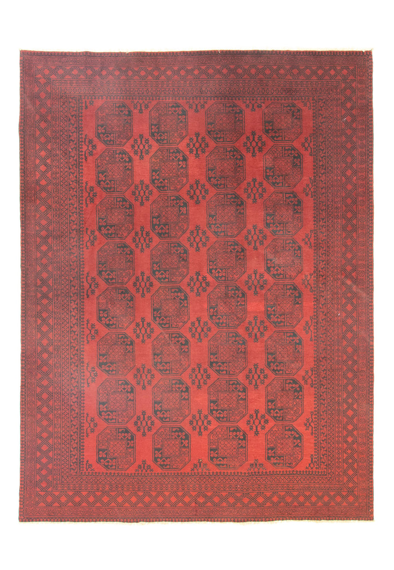 Afghan Teppich - Filpa 256 x 345 cm - dunkelrot