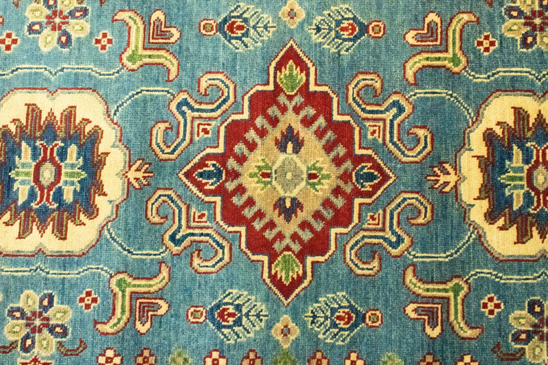 Ziegler Teppich - Kazak 117 x 183 cm - seeblau