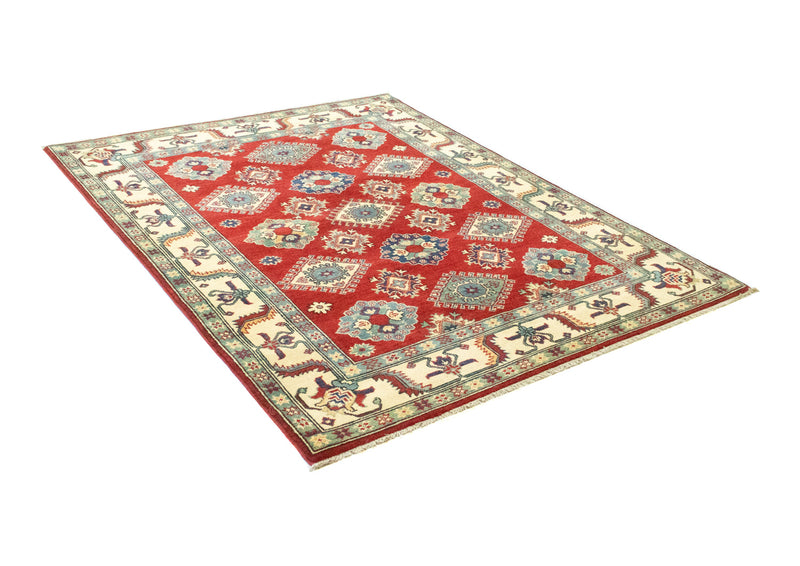 Ziegler Teppich - Kazak 146 x 199 cm - dunkelrot