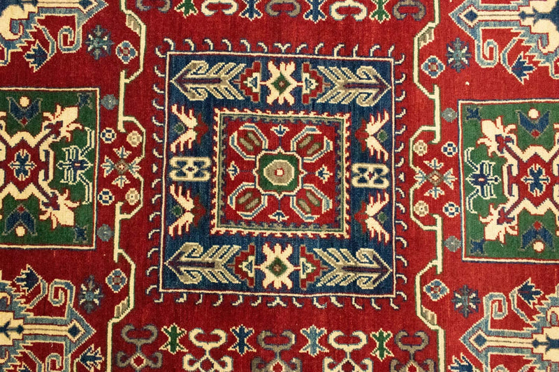 Ziegler Teppich - Kazak 146 x 212 cm - dunkelrot