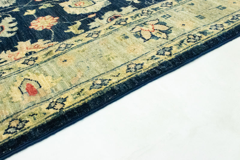 Ziegler Teppich 100 x 149 cm - dunkelblau