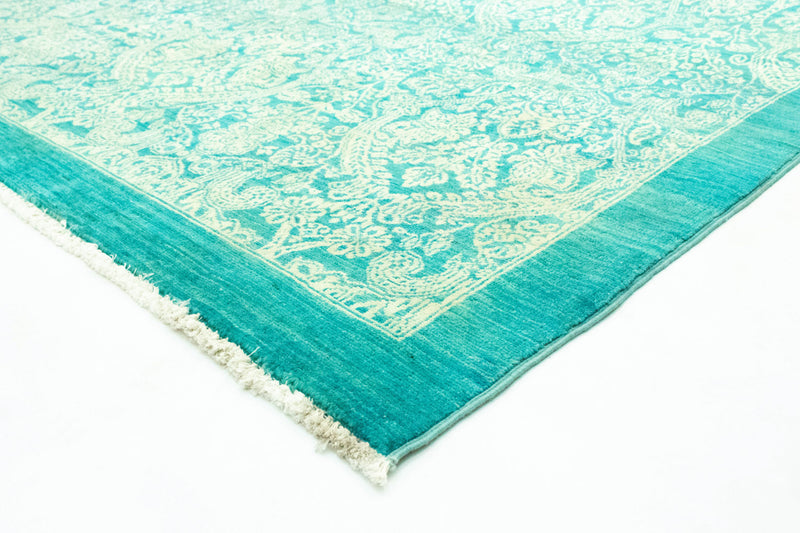 Ziegler Teppich - Modern 208 x 288 cm - seeblau