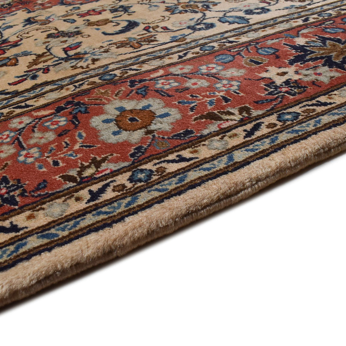 Keshan Teppich 201x296cm - Perserteppich - beige
