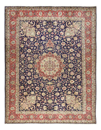 Täbriz - 40 Raj Teppich 300x400cm - Perserteppich - dunkelblau – product image