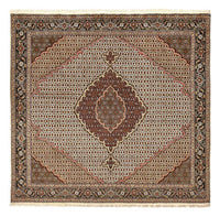 Täbriz - 40 Raj Teppich 200x200cm - Perserteppich - hellbraun – product image