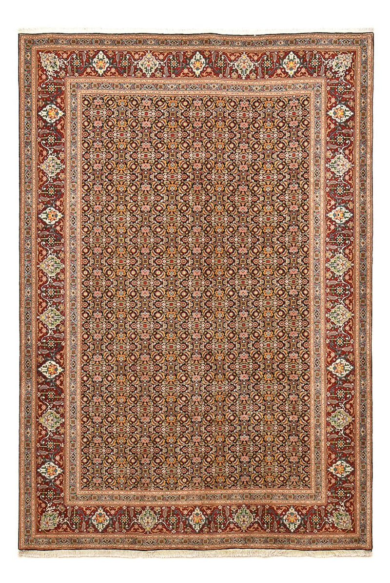 Täbriz - 50 Raj Teppich 200x303cm - Perserteppich - dunkelbeige