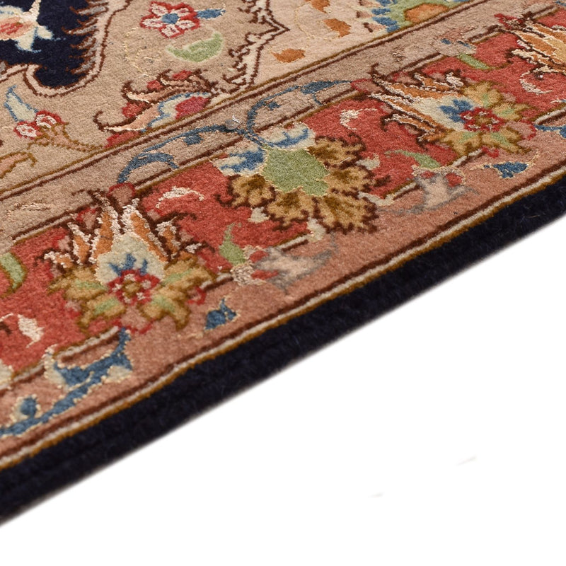 Täbriz - 50 Raj Teppich 75x380cm - Perserteppich - dunkelblau