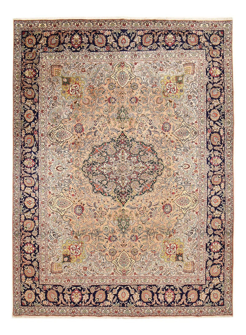 Täbriz - 40 Raj Teppich 303x390cm - Perserteppich - hellbraun