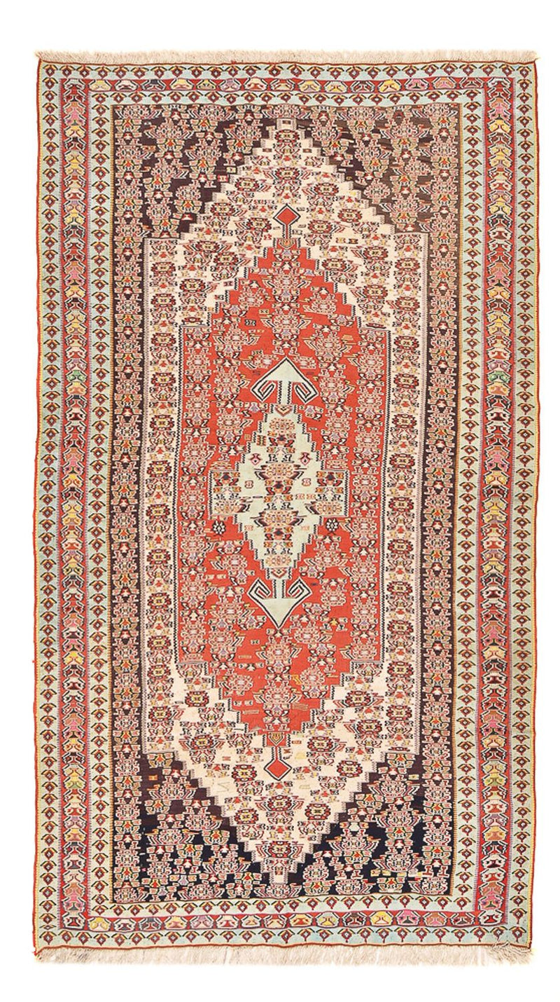 Kelim Seide Teppich 156x265cm - rot