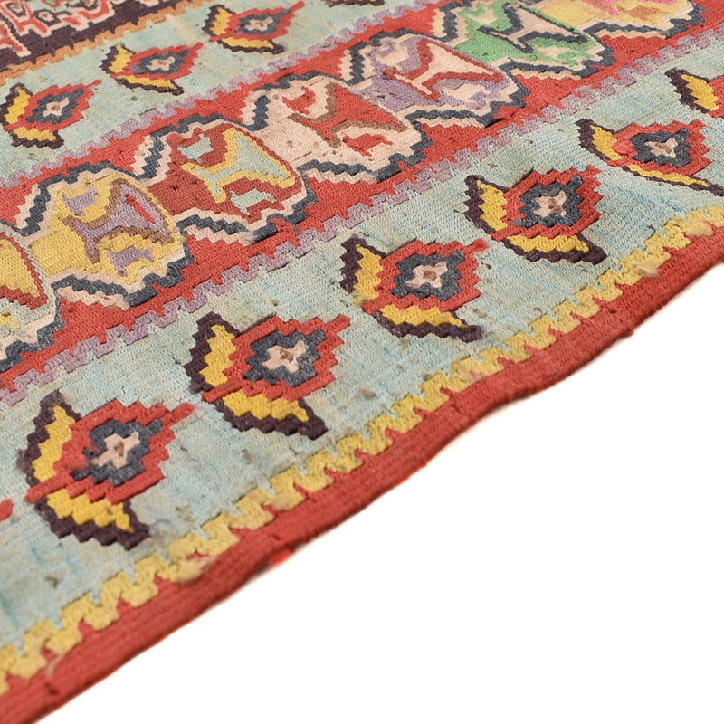 Kelim Seide Teppich 156x265cm - rot