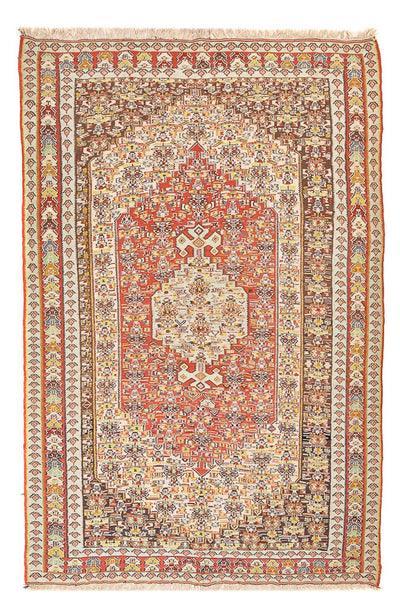 Kelim Seide Teppich 164x260cm - rot