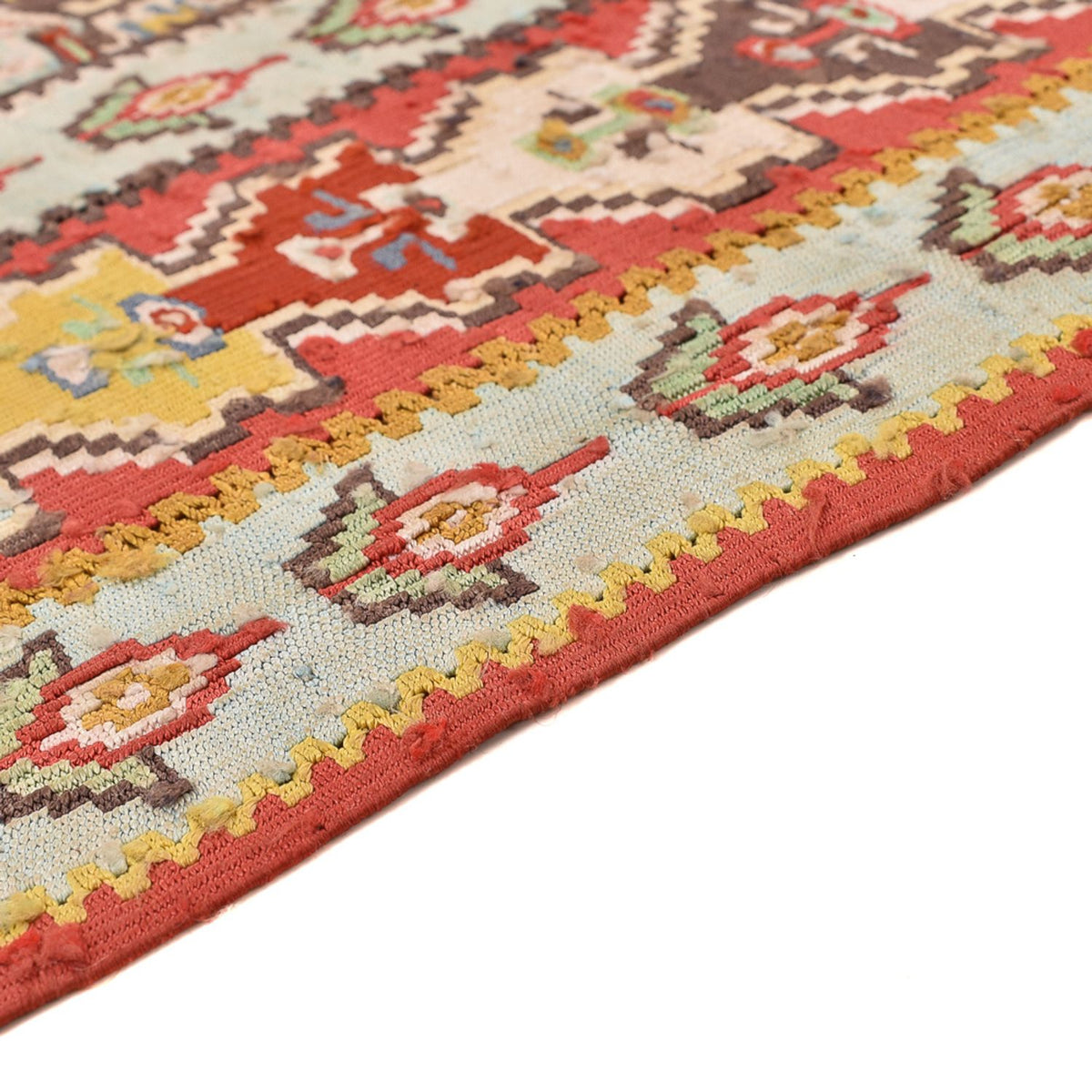 Kelim Seide Teppich 164x260cm - rot