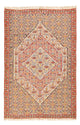 Kelim Seide Teppich 165x255cm - hellbraun