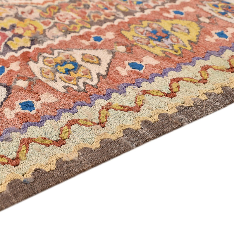 Kelim Seide Teppich 140x200cm - caramel