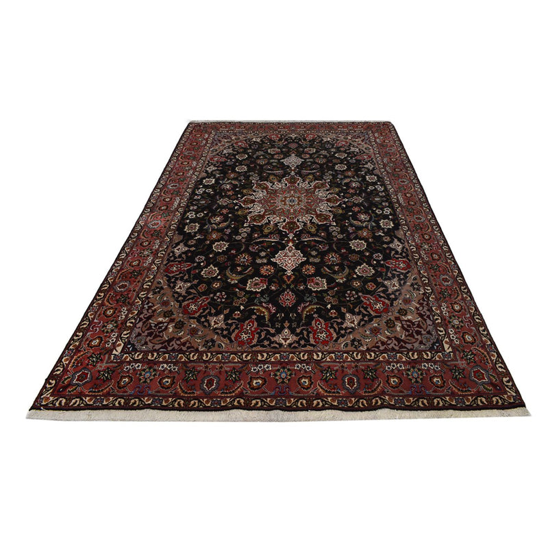 Täbriz - 40 Raj Teppich 197x316cm - Perserteppich - dunkelblau