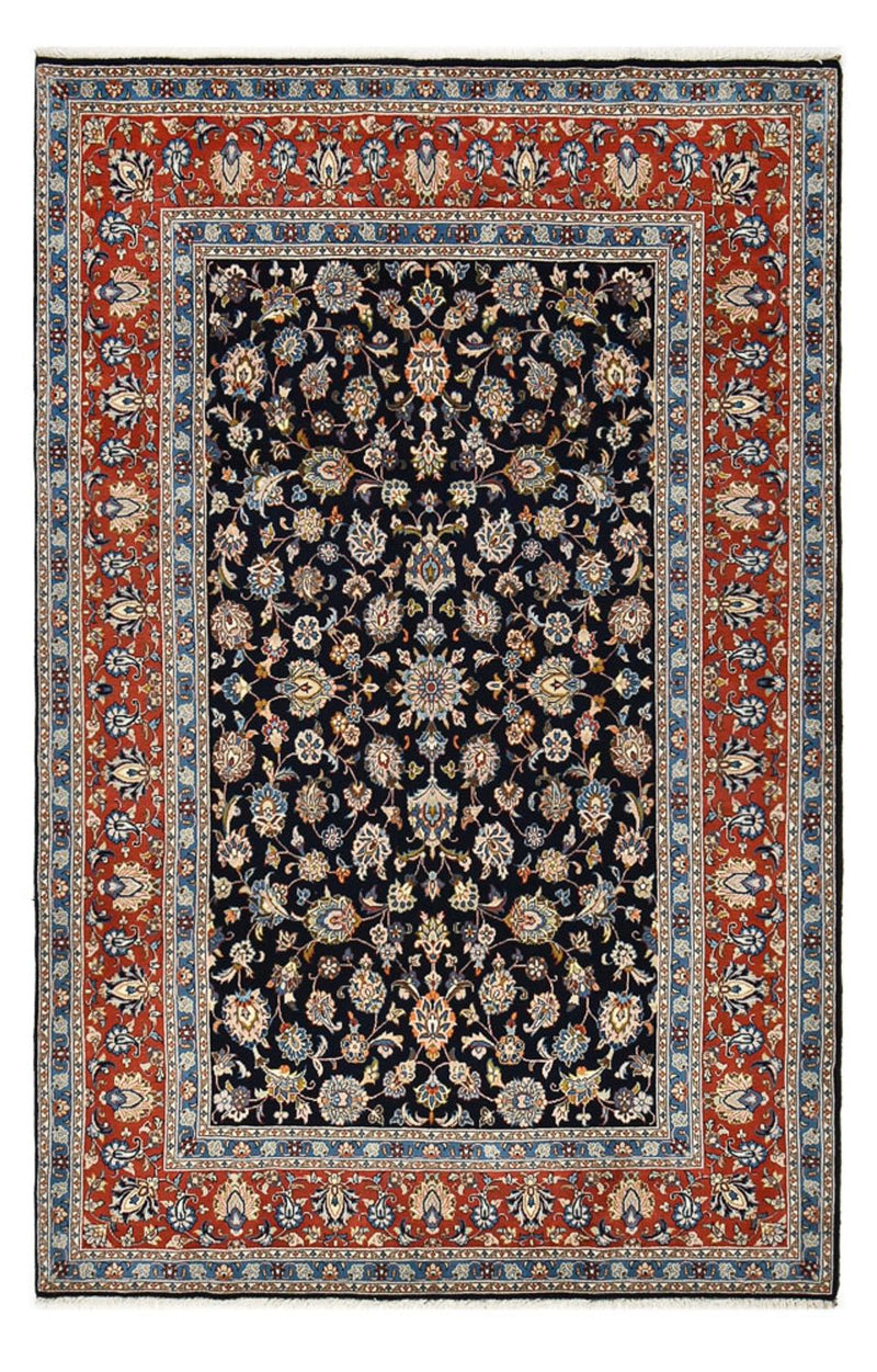 Moud Teppich 193x296cm - Perserteppich - dunkelblau