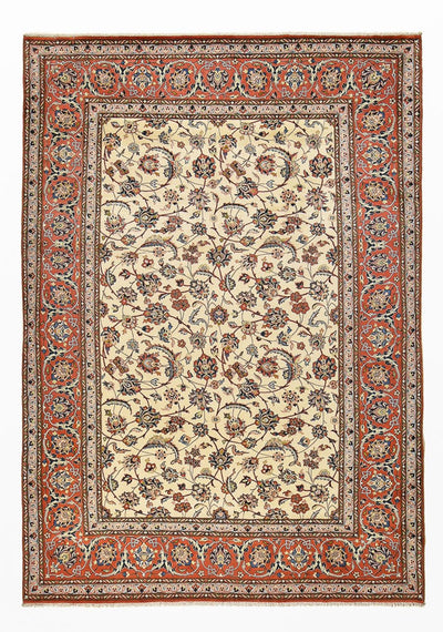 Sarough Teppich 250x350cm - Perserteppich - hellbeige