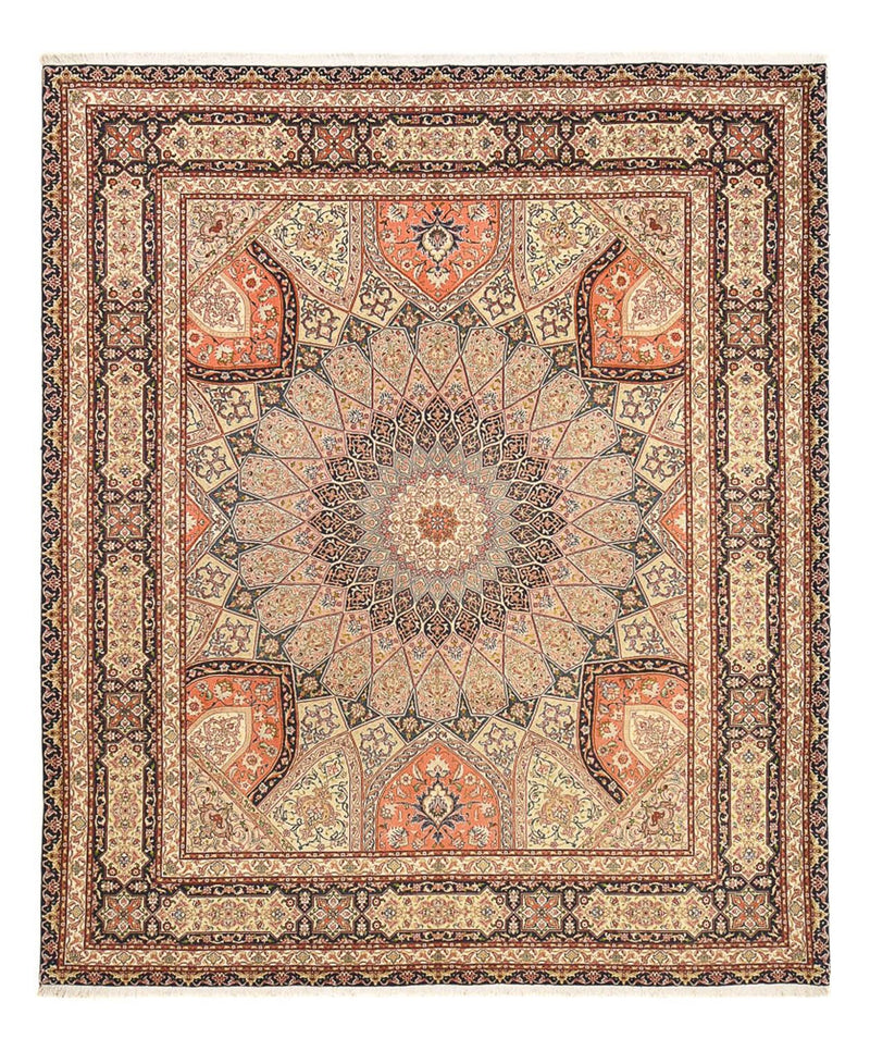 Täbriz - 50 Raj Teppich 251x300cm - Perserteppich - hellbeige