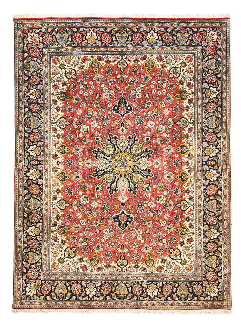 Täbriz - 50 Raj Teppich 147x198cm - Perserteppich - rot