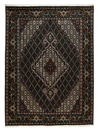 Täbriz - 40 Raj Teppich 150x208cm - Perserteppich - dunkelbraun – product image